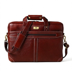 Maletín para Portátil WRIZA de Cuero Genuino Premium, Bolso de Hombro Clásico para Oficina, Diseño Profesional y Duradero - Product Image 1