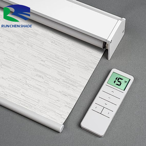 Tende <span class=keywords><strong>a</strong></span> <span class=keywords><strong>Rullo</strong></span> Motorizzate Oscuranti <span class=keywords><strong>Zebra</strong></span> per Interni di Hotel, Dimensioni Su Misura, Tende Orizzontali Elettriche con Telecomando - Product Image 3
