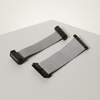 Conectores LL1050-2A de 1.27 mm con Cable Plano Gris COCOR con Conector IDC