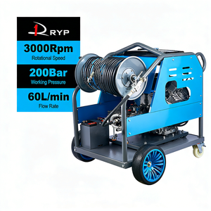 Idropulitrice Portatile con Motore Diesel per Pulizia Fognature e Tubi, Piccola Macchina con Telecomando - Product Image 2
