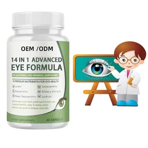 14 Capsules de Formule Oculaire à la Myrtille, Lutéine, Astaxanthine, Zéaxanthine – Compléments Alimentaires à Base de Plantes pour la Santé Oculaire - Product Image 1