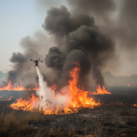 Drone de pulvérisation de pesticides et de lutte contre les incendies à commande à distance, fabriqué en usine, avec cadre en carbone de haute qualité, certifié CE/FCC