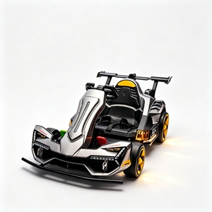 Kart électrique pour enfants en promotion : structure sécurisée pour les jeux en parc et les loisirs en plein air en famille - Product Image 2