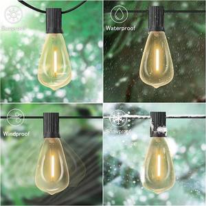 Ngoài trời giáng sinh đèn <span class=keywords><strong>LED</strong></span> 64ft <span class=keywords><strong>LED</strong></span> năng lượng mặt trời chuỗi đèn cho sân kỳ nghỉ đám cưới Đảng năm mới của đèn - Product Image 4