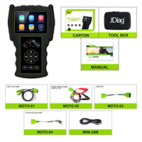 Analizador OBD para Motocicletas Jiedai M100 Pro, Sistema de Diagnóstico y Reparación de EFI Nacional IV, Decodificador con 2% de Precisión, 1 Año de Garantía