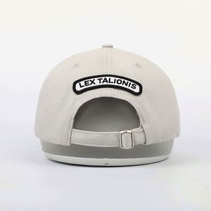 Casquette de baseball structurée en coton beige vintage à 5 panneaux, broderie 3D, pour homme et adolescent, style décontracté, directement de l'usine - Product Image 4