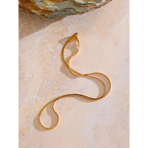 Jinyone 4518 nuovo arrivo squisita <span class=keywords><strong>collana</strong></span> a <span class=keywords><strong>catena</strong></span> d'oro impermeabile 316L in acciaio inox <span class=keywords><strong>collana</strong></span> di metallo per le donne gioielli alla moda - Product Image 2