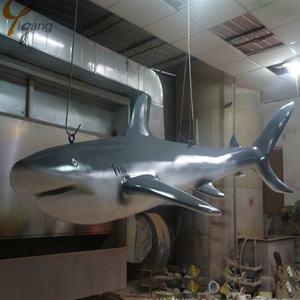 Scultura Squalo in Vetroresina a Grandezza Naturale per Arredo Parco Divertimenti Esterno - Product Image 6