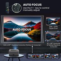 Proyectores H10 Android 11 2/16GB, Proyectores Portátiles Inalámbricos para el Hogar con Bluetooth 5.0, Mini Proyector Inteligente Android 11 LED 1080P HD WIFI6 para Cine en Casa