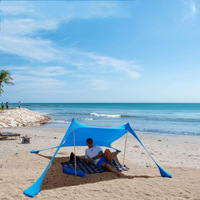 Tente de protection solaire en lycra portable de vente chaude plage extérieure et auvent de camping utilisation transfrontalière pour le mobilier d'extérieur