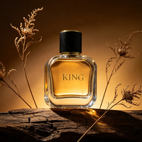 Flacon de parfum en verre carré de luxe personnalisé vide de 30 ml, 50 ml, 100 ml avec couvercle et pulvérisateur à pompe, flacon de parfum en verre scellé