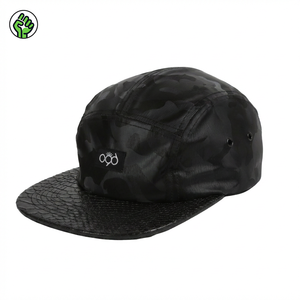 Casquette Snapback 5 Panneaux Décontractée d'Été à Visière Plate pour Sports de Plein Air, Voyages et Camping – Casquette de Camping Personnalisable avec Logo pour la Pêche - Product Image 1