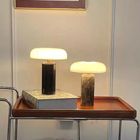 Nouvelle lampe de table en marbre vert pour salle de lecture ou chambre à coucher