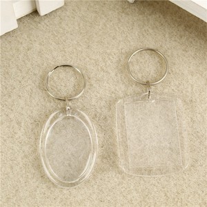 Cá Nhân Trái Tim Hình Chữ Nhật Hình Tròn Trong Suốt Acrylic Chèn Ảnh Keychain Trống Tự Làm Hình Ảnh Hình Ảnh Khung Móc Chìa Khóa - Product Image 6