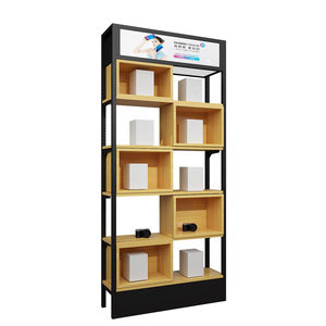 Trendy mobile phone accessories cabinet display stand experience store double-sided shelf