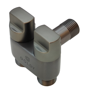 Válvula Angular KAWAL GAV-04 Moderna y Minimalista de Acero Inoxidable, Doble Control, Una Entrada y Dos Salidas para <span class=keywords><strong>Lavadora</strong></span>, Pistola de Riego y Grifo - Product Image 1