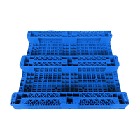 Palette en plastique à plateau ouvert de haute qualité pour chariot élévateur, 3 roulettes, 1100x1000mm, pour stockage en entrepôt