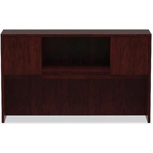 Meuble de rangement Alera Valencia Series en acajou avec 4 compartiments et portes, 58,88 l x 15 prof x 35,38 h, accessoire de gestion des câbles - Product Image 2