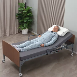 Lit médical électrique réglable pour <span class=keywords><strong>personnes</strong></span> âgées, nouveau design moderne en acier, avec rangement et massage pour les soins infirmiers - Product Image 1
