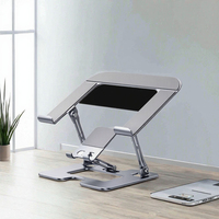 Nouveau support pour tablette PC en alliage d'aluminium, réglable en hauteur, vertical, avec dissipation thermique, pliable, pour bureau, support suspendu
