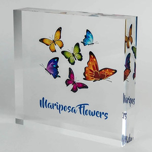 Support de présentation de logo en acrylique transparent moderne de qualité supérieure avec panneau de paiement par code QR pour une utilisation autonome et écologique au bureau et en <span class=keywords><strong>magasin</strong></span> - Product Image 2
