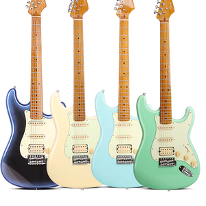 Guitarra Eléctrica ST Personalizada de Fábrica China, Guitarra Eléctrica Profesional Olymp Blanca HSS - Product Image 3