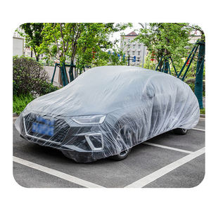 Housse de voiture jetable imperméable et anti-poussière, élastique, facile à installer, équipement de pluie pour les voyages, housse de voiture en plastique - Product Image 2