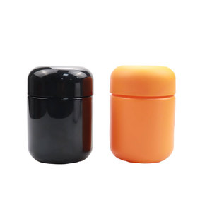 Custom 2oz 3oz 3.5g 4oz 5oz Child Resistant Gloss Black UV <b>Jar</b> 3.5g Dry Flower Packaging PET <b>Jar</b> with Black <b>Plastic</b> Screw Lid - Product Image 4