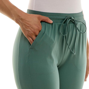 Cotton Fleece Plus Size Joggers For <b>Ladies</b> Plain Skinny Fit <b>Ladies</b> Blank <b>Trouser</b> Spring Breathable Joggers Customized Women Pant - Product Image 4