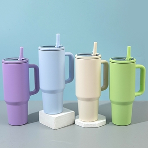 New 100% for Hydro Tumbler 40oz Double Wall Vacuum Insulated Stainless Steel Traveler Handle Straw 6-12 Hours Thermal - Product Image 1