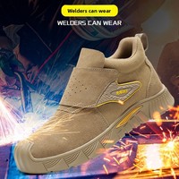 Chaussures de sécurité avec embout en acier, anti-étincelles, anti-écrasement, anti-perforation, semelle souple, isolées 6KV, pour soudeurs