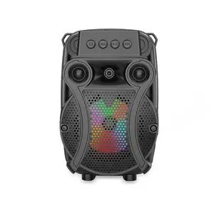 SING-E ZQS1429 4 Zoll 8W High Power LED RGB Licht Bühne Party DJ Stereo Mikrofon Aux Bass Subwoofer Lauter Sound Drahtloser Lautsprecher