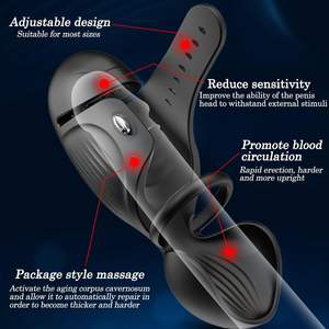 Masturbador Eléctrico 2 en 1 con 9 Modos de Vibración, Estimulador de Glándulas 360°, Vibración de Testículos, Juguetes Sexuales Anales para Mujeres - Product Image 2