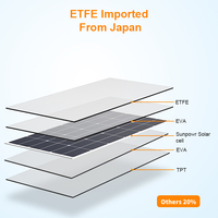 Panneaux solaires flexibles GSS-200W, efficacité 22%, Glory Solar CE ROHS ISO, solution d'énergie verte pour toit de maison, garantie 12 mois, PET