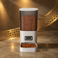 Distributeur Automatique Intelligent 7L pour Animaux de Compagnie avec Caméra WiFi Double Bande, Vision Nocturne, Voix et Vidéo, Alimentation Automatique pour Aliments Lyophilisés, Matériau ABS - Vente Directe Usine