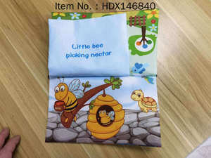 Libro de Tela 3D Suave para Bebés con Mordedor, Juguete Sensorial con Sonido, Libre de BPA, Tela No Tóxica, Primer Libro de Aprendizaje para Recién Nacidos - Product Image 6