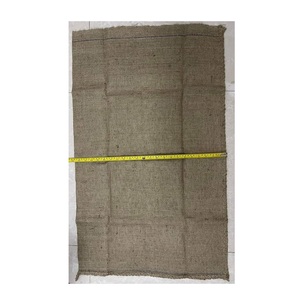 Fabricants Sac cadeau en toile de jute naturelle réutilisable imprimé avec logo personnalisé Sac de jute en lin avec cordon de serrage - Product Image 4