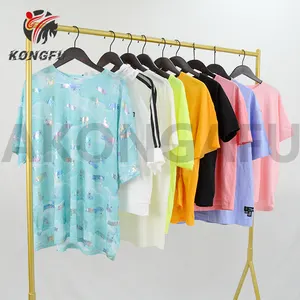 AKONGFU ladies used clothes t-shirt used clothing bale bales leftover stock apparel wholesale second hand clothes in usa