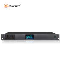 Aode S10 Professional Power Sequence 8-Channel Audio Sequencer dengan Tampilan Tegangan untuk Peralatan Panggung Suara Live KTV