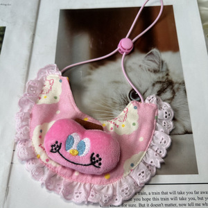 <span class=keywords><strong>Collar</strong></span> Babero para Mascotas de Verano, Tradicional, Cómodo y Bonito, de Poliéster Sólido, para Perros y Gatos, Accesorio Decorativo con Encaje - Product Image 6