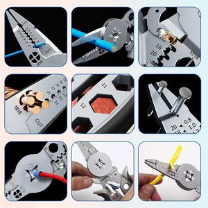 26-In-1 Multifunctional DIY Grade Steel Electrician's Pliers Serrated Jaw Customizable OEM Support Crimping Wrapping Metric - Product Image 2