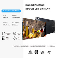 Écran LED d'affichage vidéo mural intérieur à entretien frontal, haute définition, couleur pleine, P1.25 P1.538 P1.86 P2