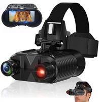 Gafas de Visión Nocturna NV8160 con Zoom Digital 8X, Binoculares Ópticos Infrarrojos 4K HD, Diseño para Montar en Casco con Batería de 3000mAh