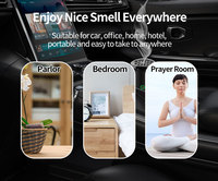 Brûleur d'encens électrique portable sans fil rechargeable pour le Coran, le Bukhoor et l'oud, idéal pour les musulmans du Moyen-Orient