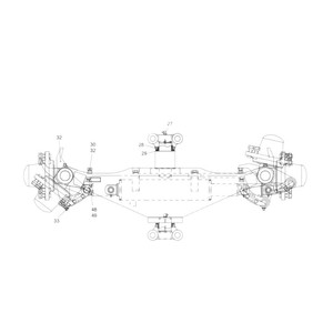 Rotule de direction Doosan D20G D25G D30G côté gauche pour chariot élévateur diesel, pièce de rechange 190110-00029 - Product Image 1