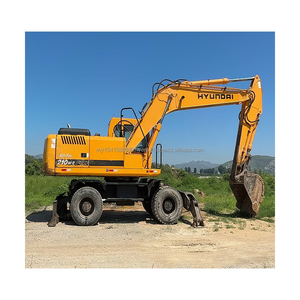 Excavatrice sur pneus Hyundai 210W-7 d'occasion de haute qualité de Corée du Sud à vendre - Product Image 2