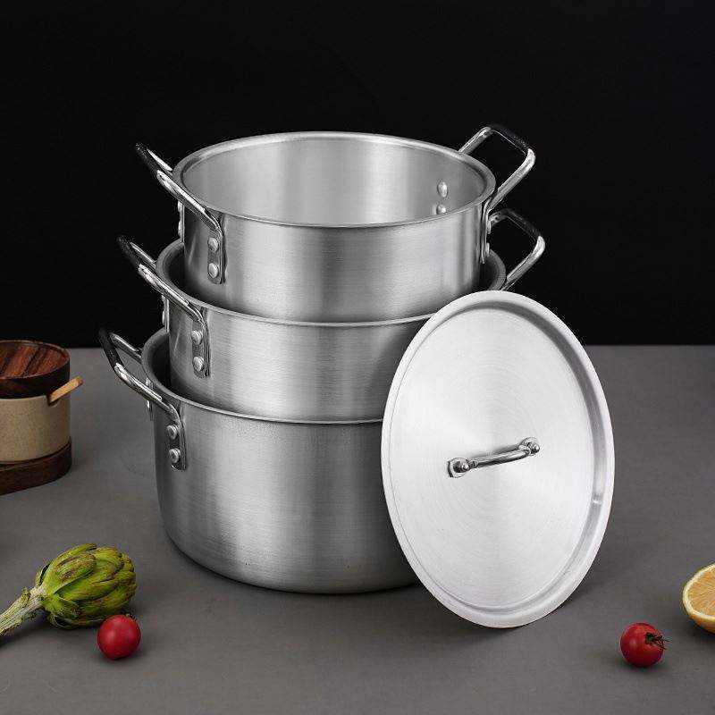 High Quality 5-Piece Aluminium Cookware Set Modern Home Kitchenware with Metal Lid Customizable Logo · image 4
