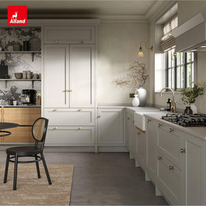 Ensemble de rangement de cuisine complet en bois <span class=keywords><strong>gris</strong></span> avec garde-manger <span class=keywords><strong>et</strong></span> évier, prix d'usine Alland China, panneau HDF, USA - Product Image 2