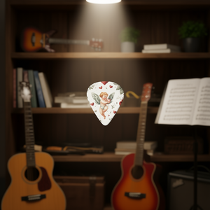 Juego de Púas de Guitarra con Imagen Personalizada, de Plástico Sin Recubrimiento, para Guitarras Eléctricas, Acústicas, Clásicas y Bajo, con Caja para Púas y Correa - Product Image 2