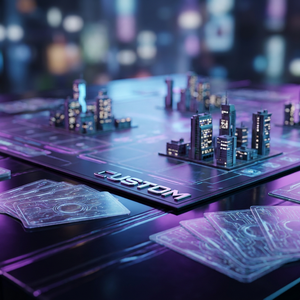 <span class=keywords><strong>Jeu</strong></span> <span class=keywords><strong>de</strong></span> <span class=keywords><strong>société</strong></span> Cyberpunk personnalisé 1200g avec <span class=keywords><strong>plateau</strong></span> néon et cartes d'événements, écologique pour les fêtes et le plaisir en famille - Product Image 4